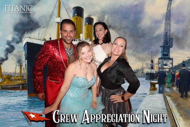 You’re the King of the World!   Crew Appreciation Night at Titanic: The Artifact Exhibition