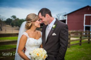 barn wedding, wedding dress, mens tux, wedding veil