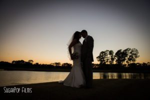silhouette wedding photography