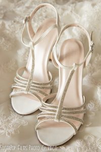 Orlando Wedding Photographer Crystal Ballroom Bride shoes