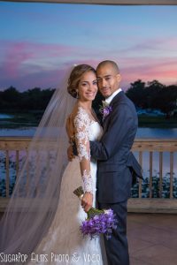 Orlando Wedding Photographer Crystal Ballroom Bride Groom Sunset