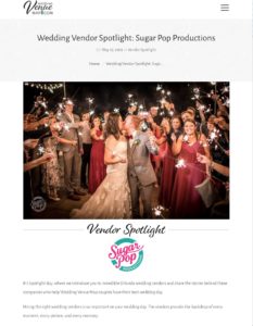 WeddingVenueMap.com Vendor Spotlight SugarPop Productions